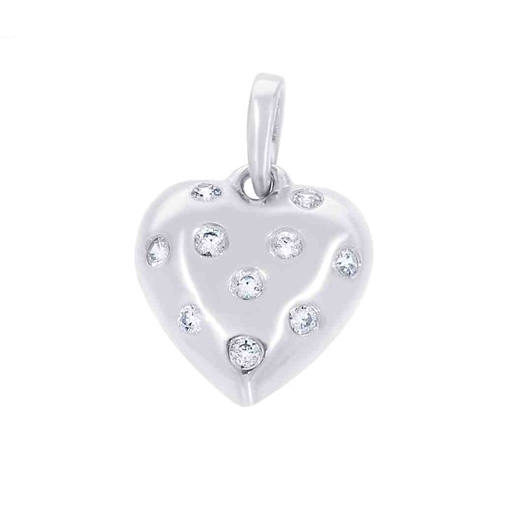 Heart Shape Diamond Pendant PD31801A
